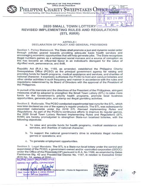 small town lottery guidelines|PSCO 2020 Small Town Lottery Revised Implementing Rules .